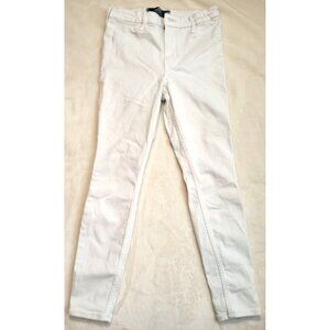Hollister White Distressed Jeans Size 3 Short w 26 L 26 high rise super skinny